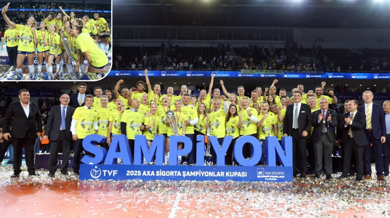 Kadınlar AXA Sigorta Şampiyonlar Kupası’nın sahibi Fenerbahçe Medicana