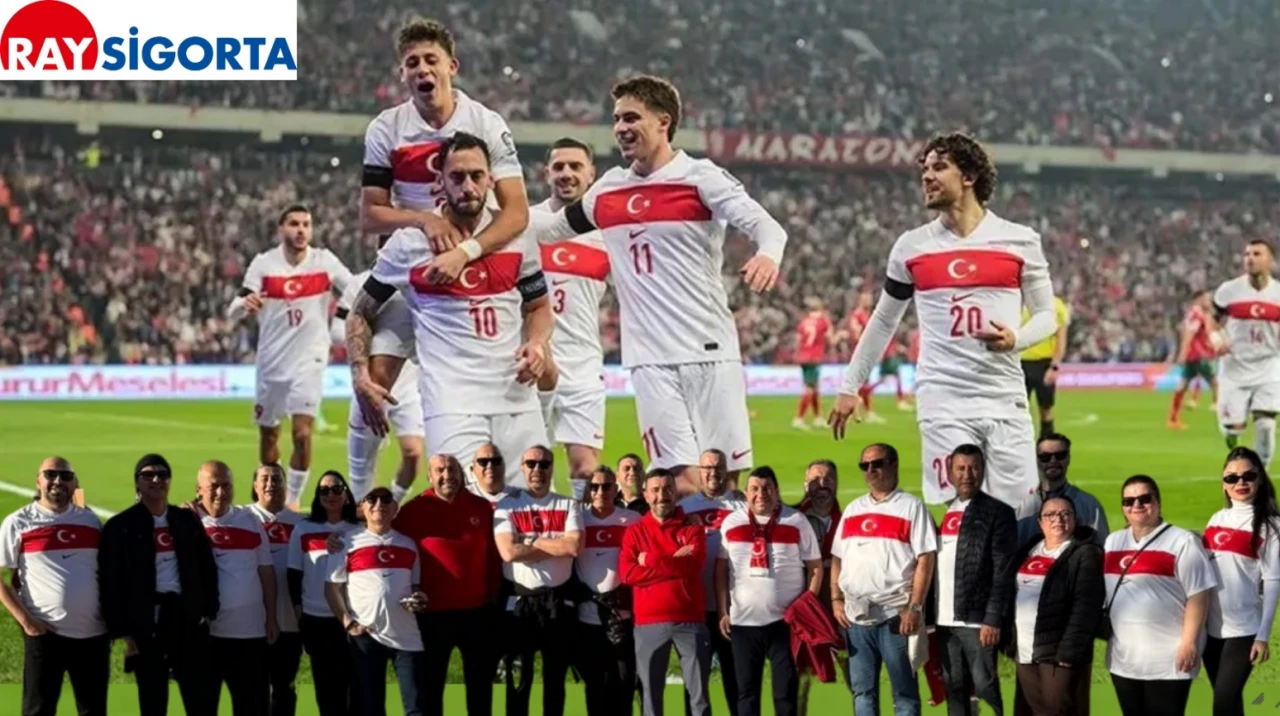 Ray Sigorta acenteleriyle birlikte Milli Takım heyecanını tribünde yaşadı