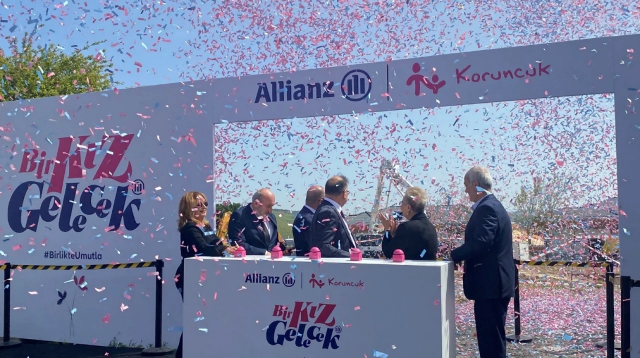 Allianz Türkiye’den Koruncuk kızlarına güçlü destek: Yeni yurt binasının temeli atıldı