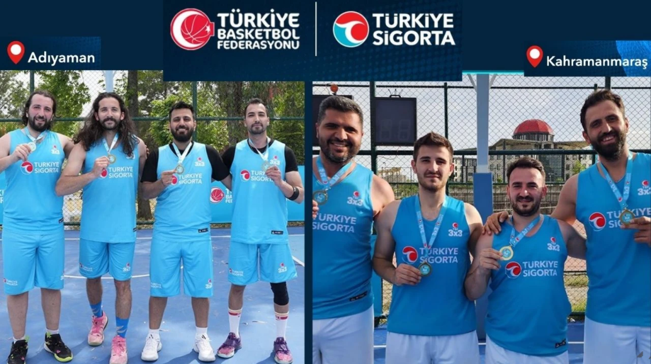 Türkiye Sigorta 3x3 Basketbol Turnuvası'nda Adıyaman ve Kahramanmaraş etapları tamamlandı
