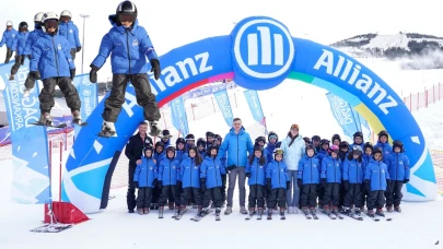 Allianz Türkiye kız çocuklarını kayak sporuyla tanıştırdı