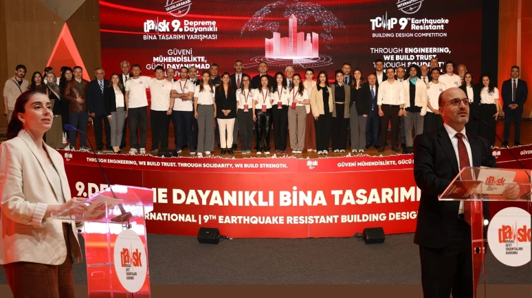 Depreme dayanıklı geleceğin genç mühendisleri ödüllendirildi