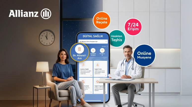 Allianz Türkiye’den 7/24 uzaktan muayene ve e-reçete