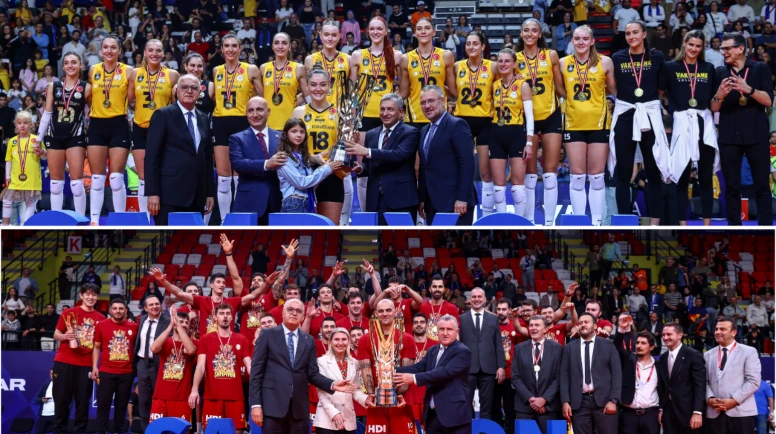 AXA Sigorta Şampiyonlar Kupası’nı VakıfBank ve Galatasaray kazandı