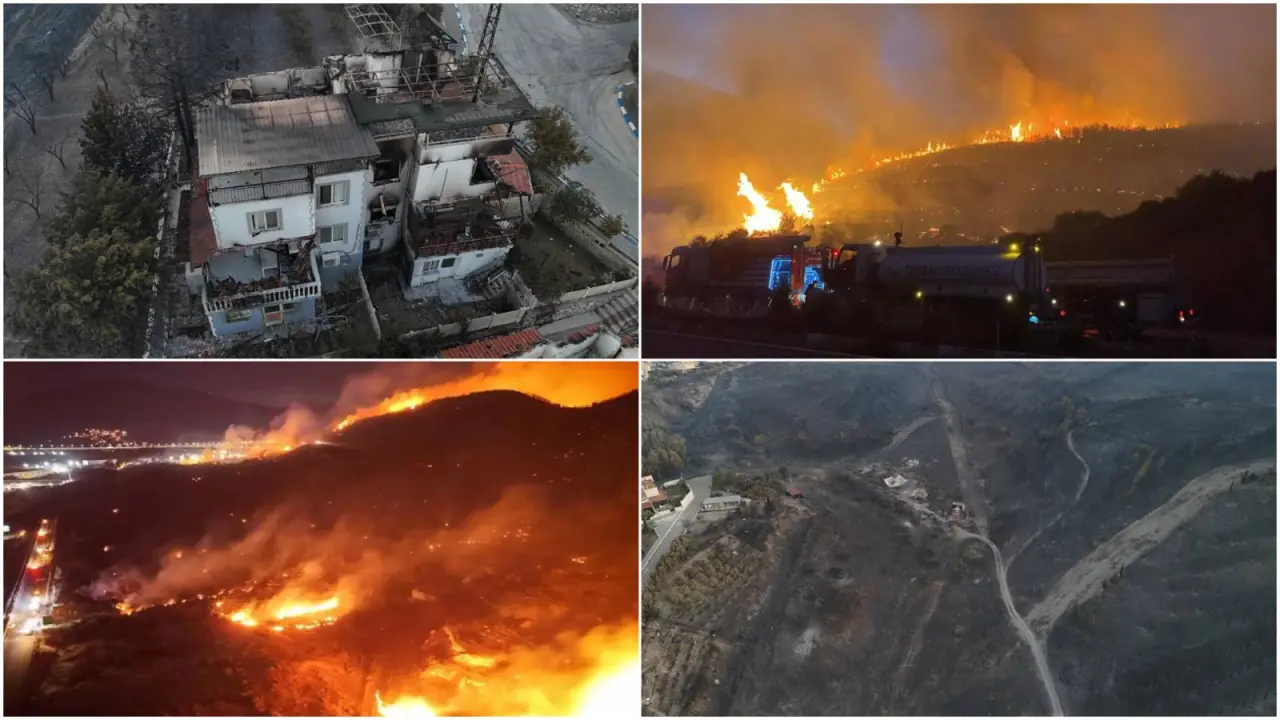 Orman yangınlarında 3. gün: İzmir'de alevlerle mücadele devam ediyor!
